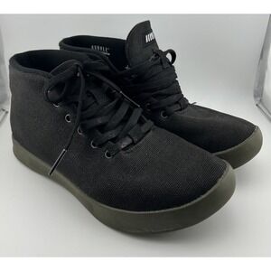 NoBull Canvas Trainer Mid Women's Sz 8.5 Black Cross Trainer Gym Hi-Top
